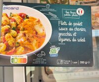 Filet de poulet sauce chorizo et gnocchis et legumes du soleil