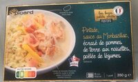 Pintade sauce Monbazillac écrasé dé pommes de terre aux noisettes poêlé de légumes