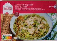 Curry vert de poulet et riz au shiso
