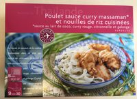 Poulet Sauce Curry Massaman et Nouilles de Riz Cuisinées