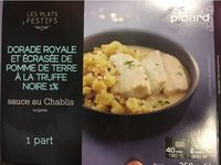 Dorade Royale et Ecrasée de Pomme de Terre à la Truffe Noire 1%, Sauce au Chablis