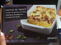 Gratin de Poulet, Écrasée de Pommes de Terre, Châtaignes, Champignons et Tomme de Savoie
