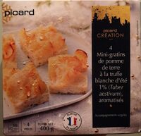 4 minis-gratins de pomme de terre à la truffe blanche d'été