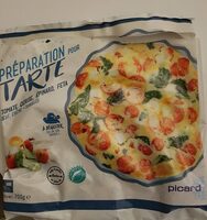 Perparation pour tarte tomate cerise epinard feta