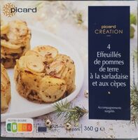 4 Effeuillés de pommes de terre à la sarladaise et aux cèpes