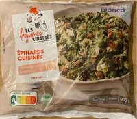 Épinards cuisinés Tomate, mozzarella, basilic
