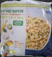 Sachet vapeur juste assaisonné choux-fleur brocoli carotte