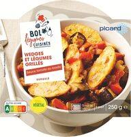Wedges et légumes grillés