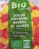 Duo de poivrons rouges et jaunes