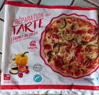 Préparation tarte légumes du soleil