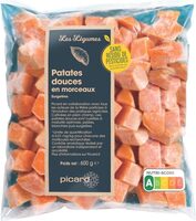 Patate douce en morceaux sans résidu de pesticides