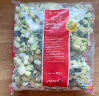 Courgettes en cubes