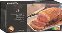 Rôti de magret de canard au piment d'Espelette