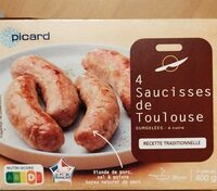 4 saucisses de Toulouse