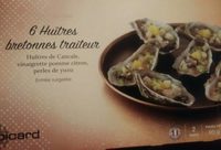 6 huîtres bretonnes traiteur