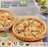 Tartes courgette tomate fêta