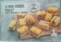 20 mini-croque poulet, tomate, moutarde à l'ancienne