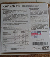 Chicken pie tourte au poulet, butternut, cacahuète