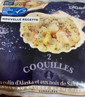 Coquilles au colin d'alaska et aux noix de Saint-Jacques