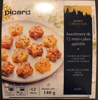Assortiment de 12 mini-cakes apéritifs