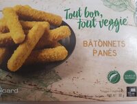 Bâtonnets panés veggie