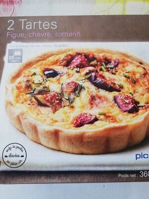 2 tartes Figue, chèvre, romarin