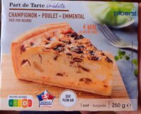 Part de tarte inédite Champignons Poulet Emmental