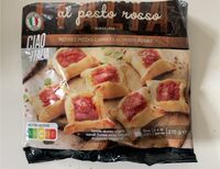 Quadrotti al pesto rosso