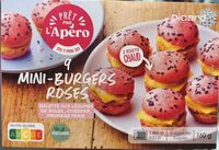 9 mini burgers roses