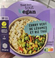 Curry vert de légumes et riz thaï