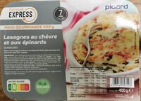 Lasagne au chèvre et aux épinards