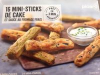 Mini Sticks de Cake et Sauce au Fromage Frais