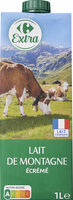 Lait de montagne ecreme