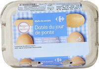 Oeufs de poules Datés du jour de ponte.