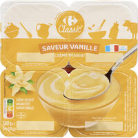 Crème dessert saveur vanille