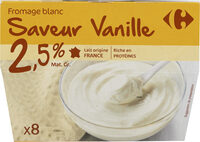 Fromage blanc Saveur Vanille