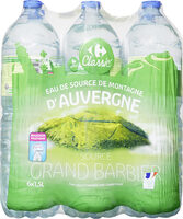 Eau de source de montagne d'auvergne