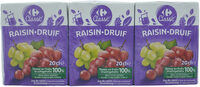 Raisin, Jus à base de concentré