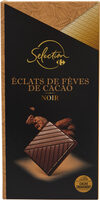 Éclats de fèves de cacao noir