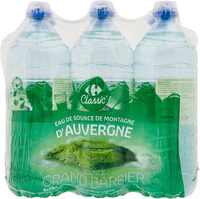 Eau de source de montagne d'auvergne