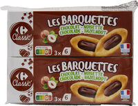 Les Barquettes Chocolat Noisette lot 2x3x6