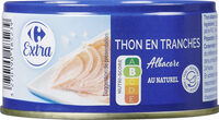 THON EN TRANCHES Albacore AU NATUREL