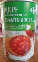 Pulpe de tomates pelées en dés au jus