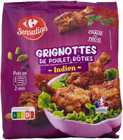 Grignottes de poulet rôti -Indien