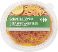 Carottes râpées au jus de citron de sicile