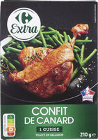 Confit de Canard 1 cuisse Traité en salaison