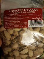 Pistache grillées à sec et salees