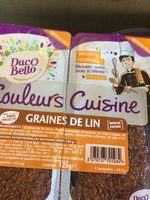 Graines de lin brun, barquette sécable 2 x 62,5g