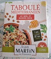 Taboulé méditerranéen au miel et raisins secs