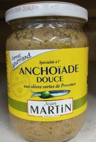 Spécialité à l'Anchoïade douce aux olives vertes de Provence